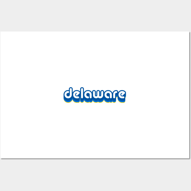 Delaware retro bubble Wall Art by Rpadnis